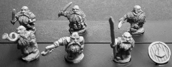 Dwarven Shame Bearers with Swords and Shields